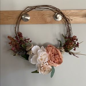modern handmade grapevine floral wreath